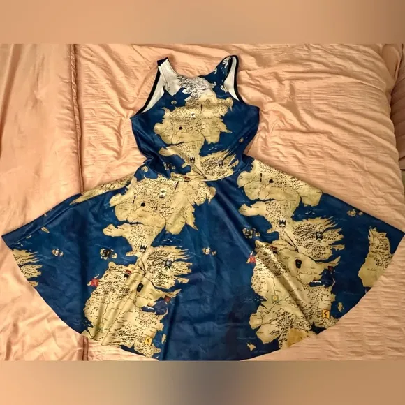 🌎 BLACKMILK - Game of Thrones Westeros Skater Dress - Medium 🐉