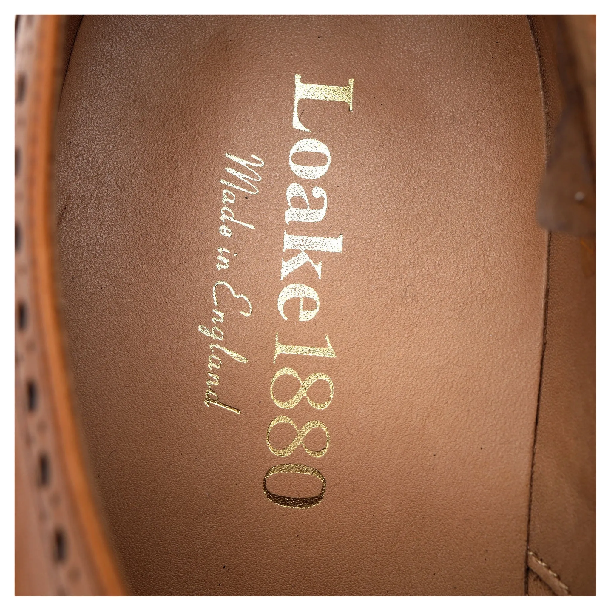 1880 'Chester 2' Tan Brown Leather Derby Brogues UK 8 F
