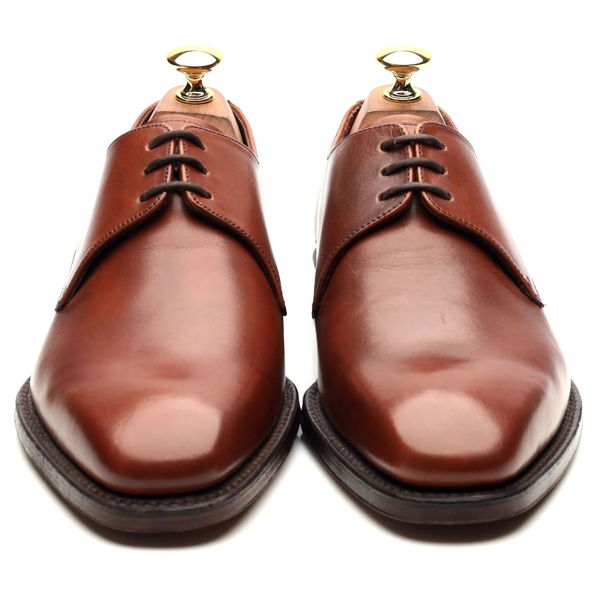 1880 'Cornwall' Tan Brown Leather Derby UK 6 E