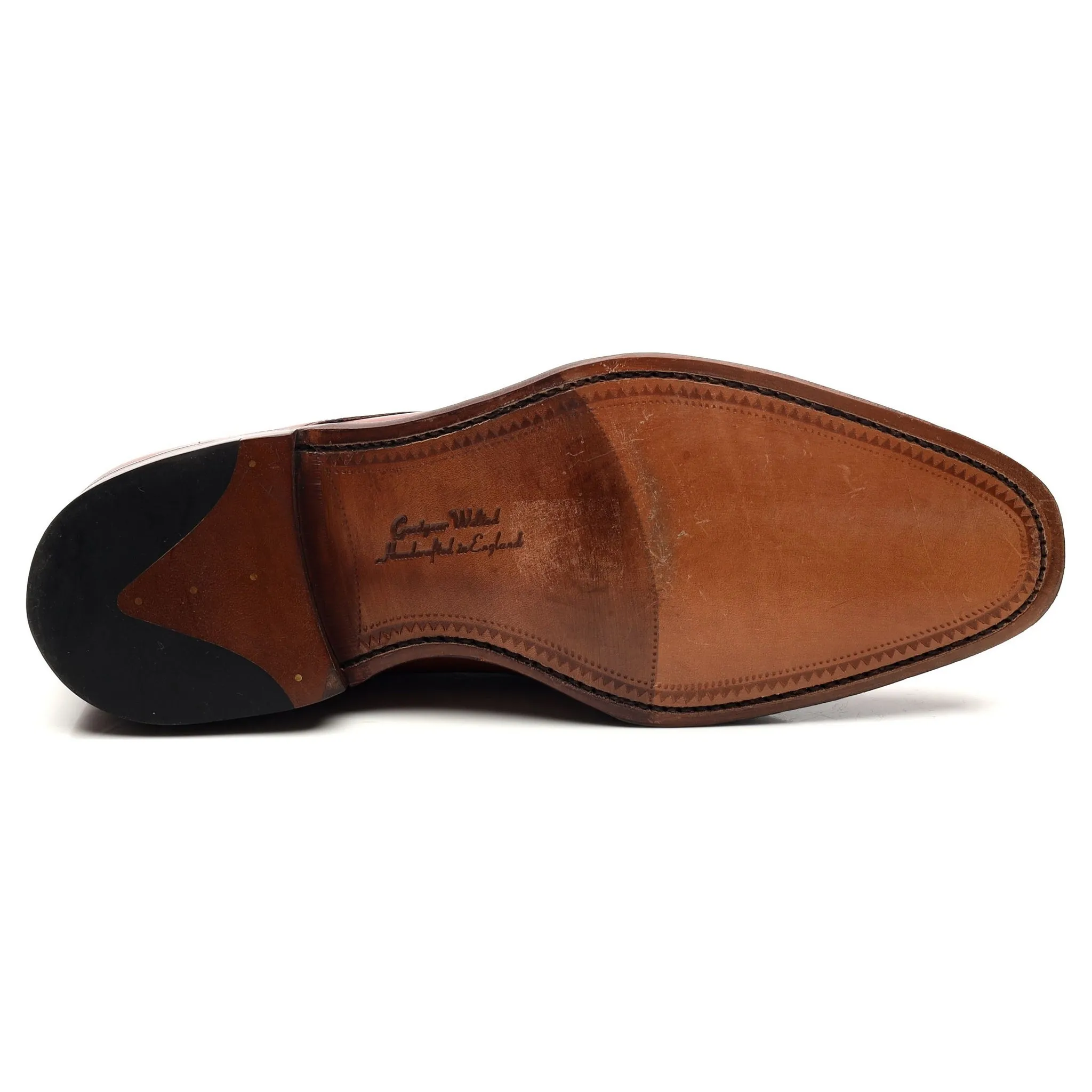 1880 'Cornwall' Tan Brown Leather Derby UK 6 E