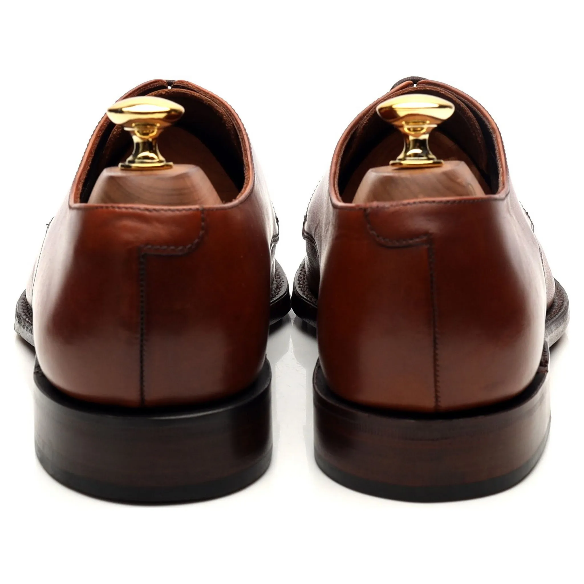 1880 'Cornwall' Tan Brown Leather Derby UK 6 E
