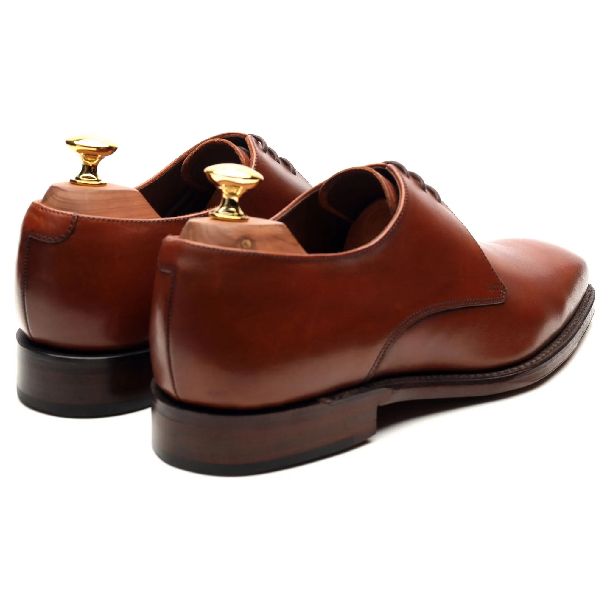 1880 'Cornwall' Tan Brown Leather Derby UK 6 E