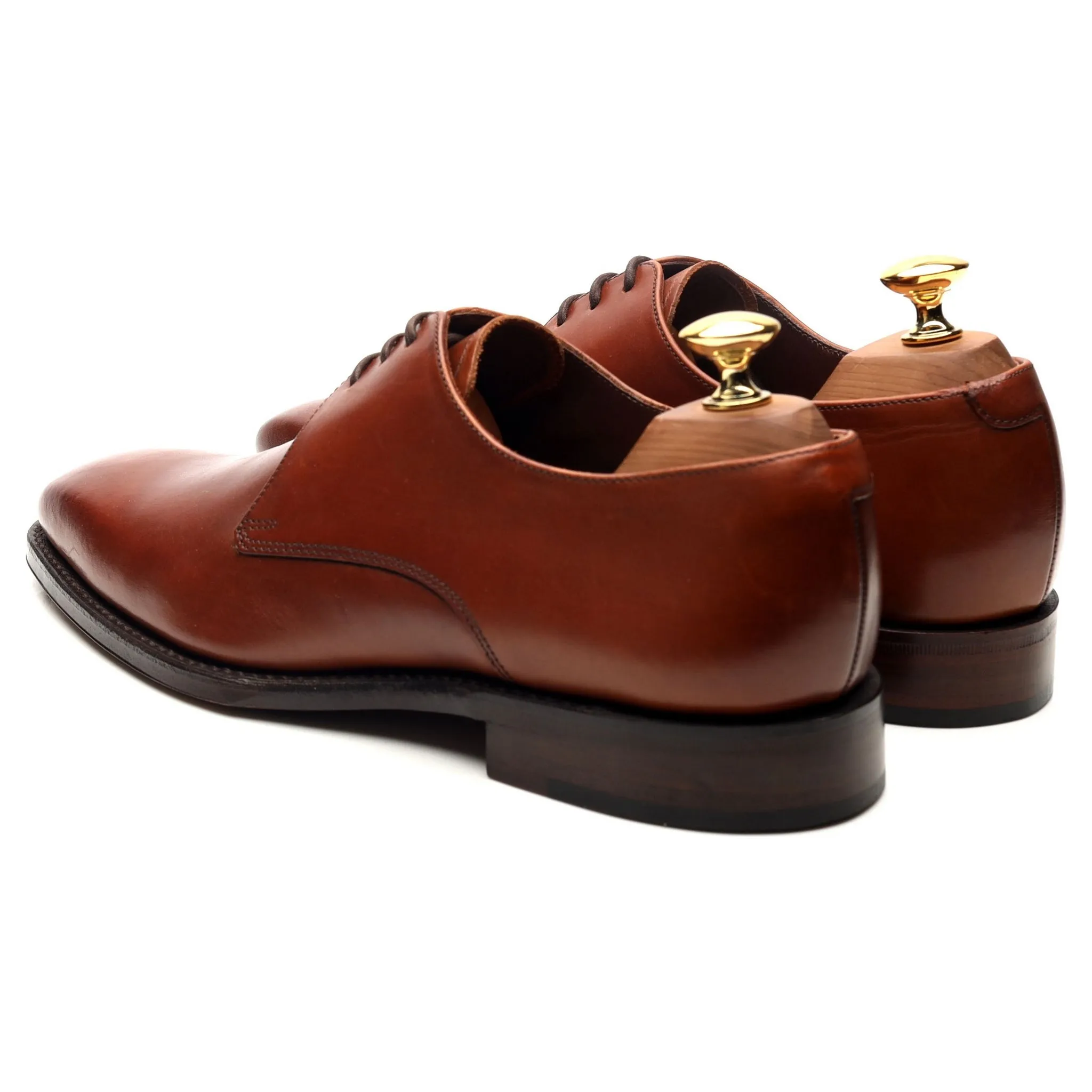 1880 'Cornwall' Tan Brown Leather Derby UK 6 E