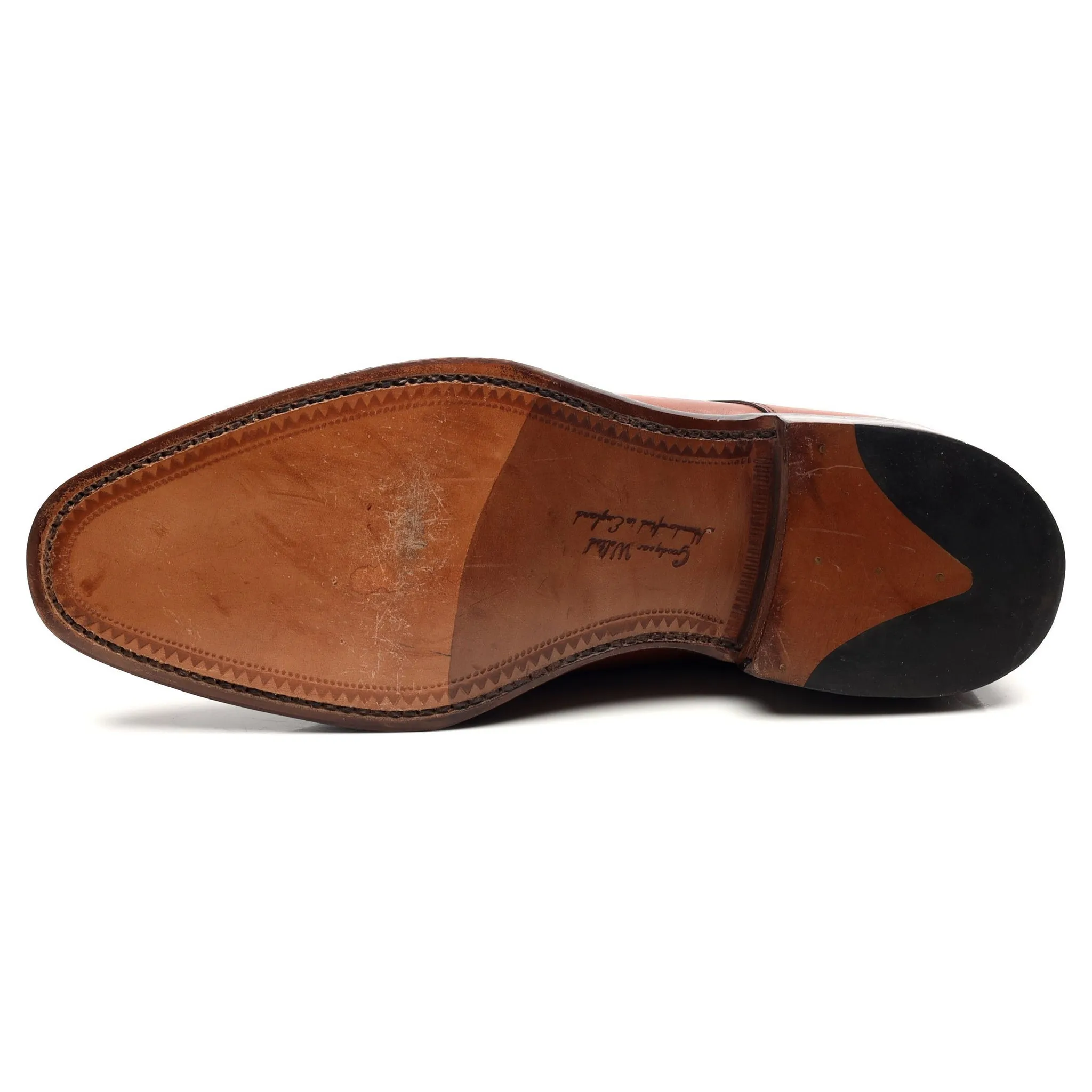 1880 'Cornwall' Tan Brown Leather Derby UK 6 E