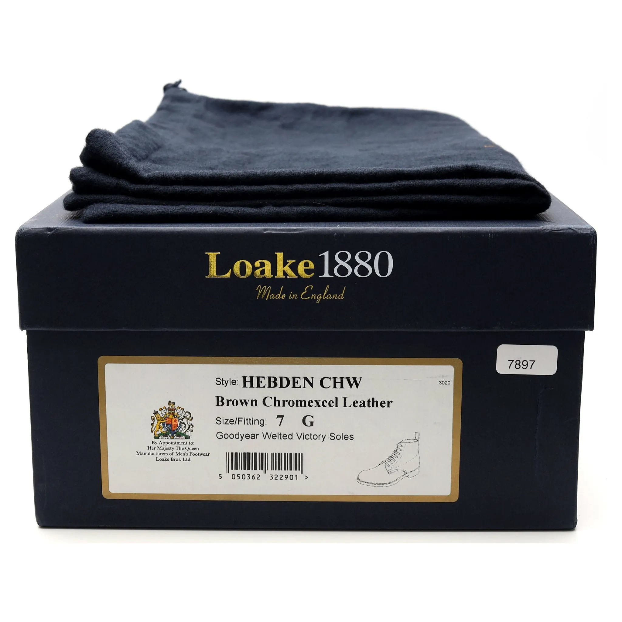 1880 'Hebden' Brown Leather Derby Boots UK 7 G