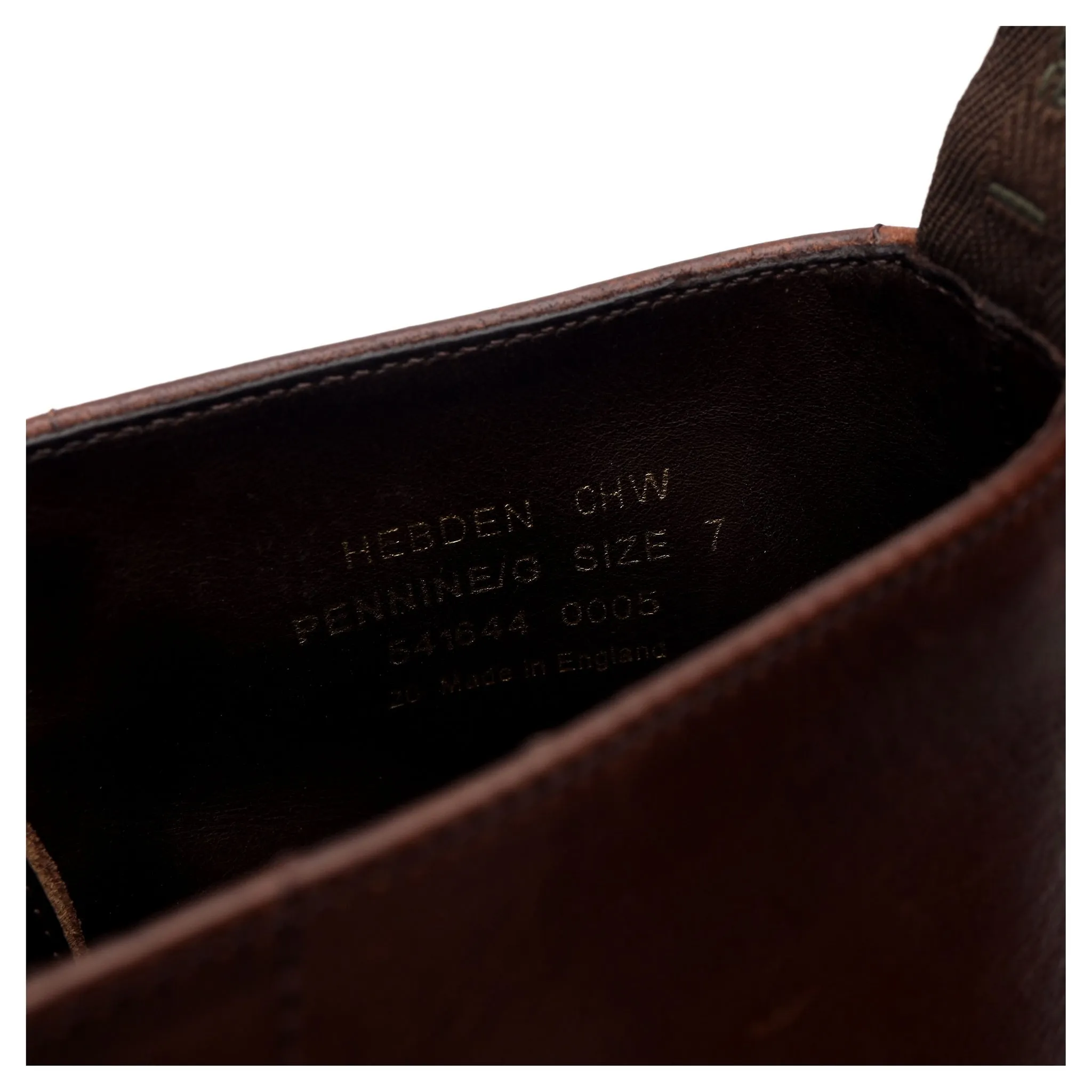 1880 'Hebden' Brown Leather Derby Boots UK 7 G