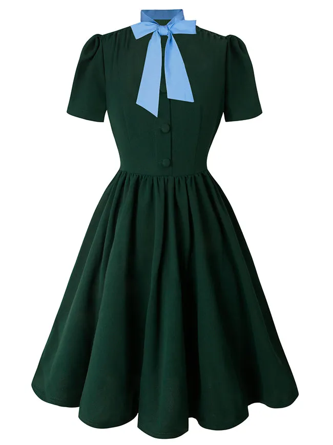 1950s Vintage Business Casual Office Work A-Line Dress