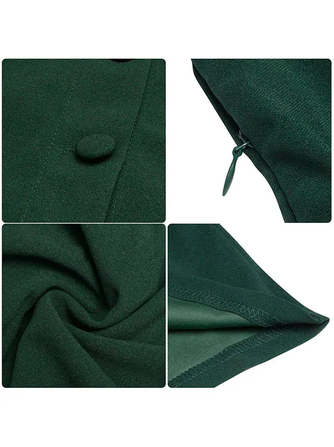 1950s Vintage Business Casual Office Work A-Line Dress