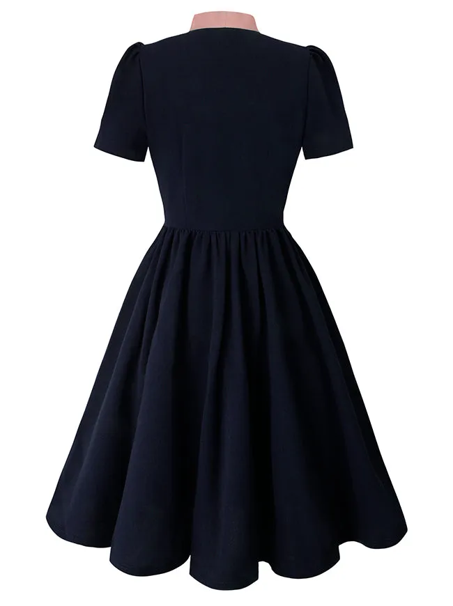1950s Vintage Business Casual Office Work A-Line Dress