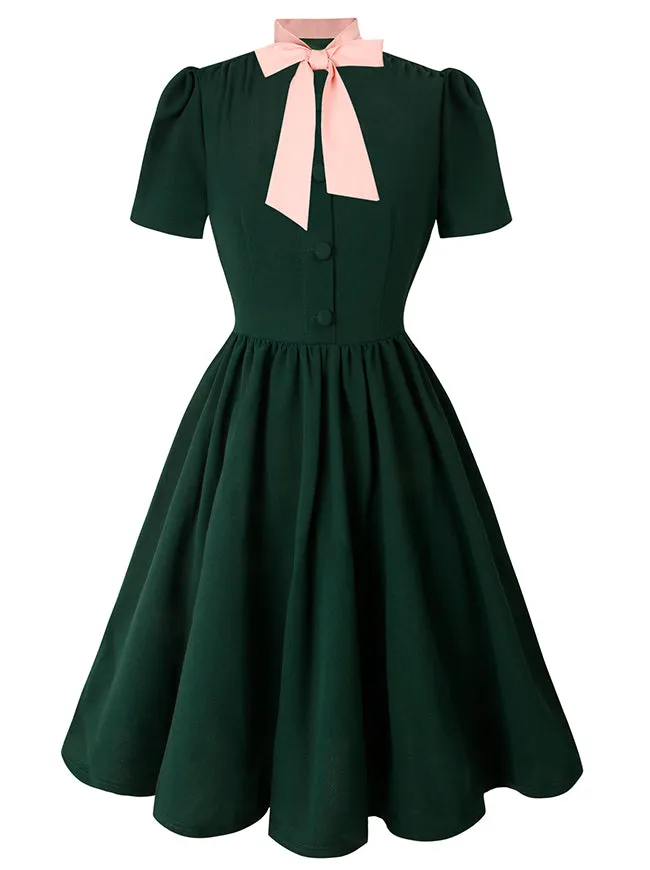 1950s Vintage Business Casual Office Work A-Line Dress