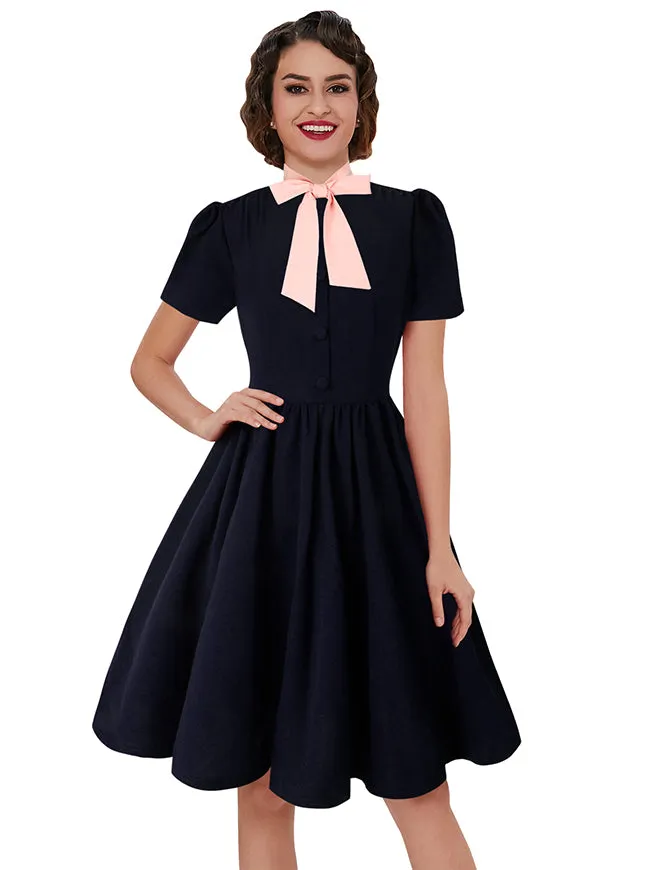 1950s Vintage Business Casual Office Work A-Line Dress