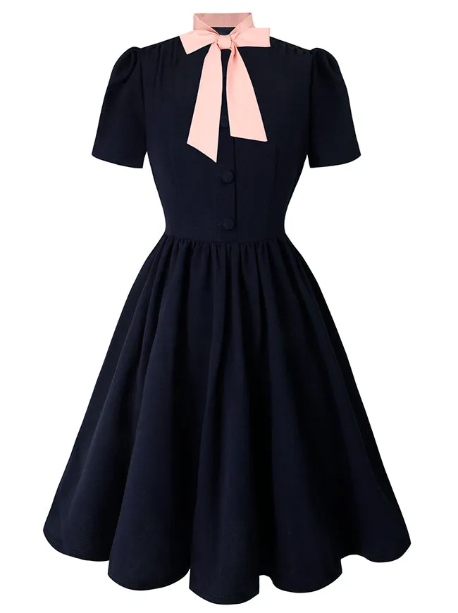 1950s Vintage Business Casual Office Work A-Line Dress