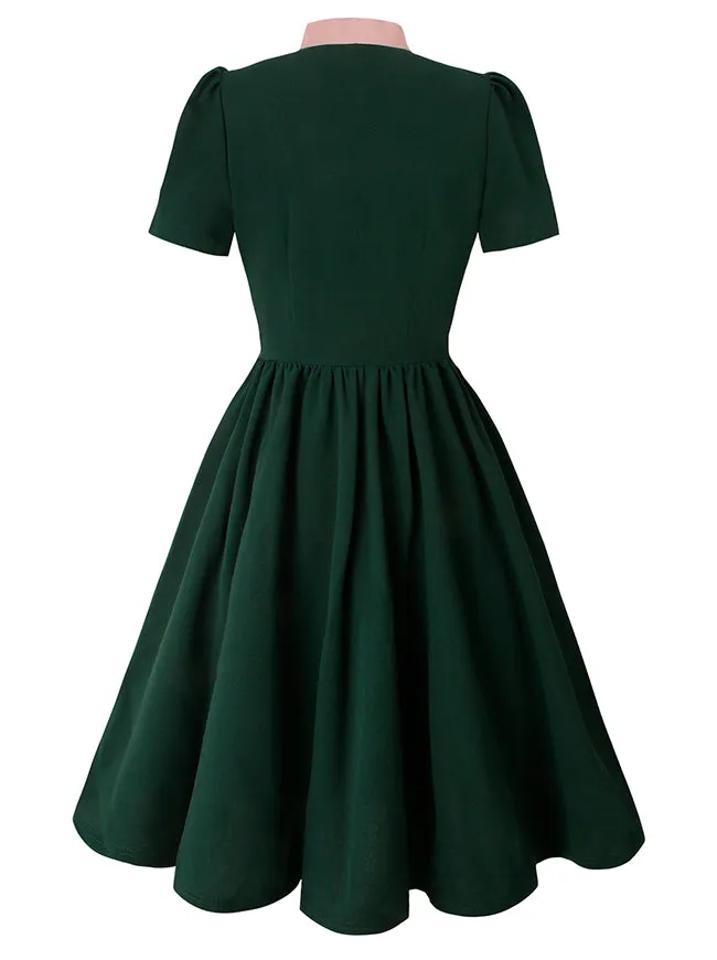 1950s Vintage Business Casual Office Work A-Line Dress