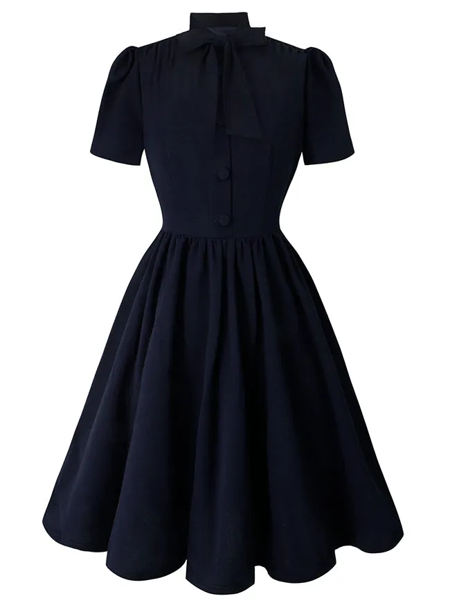 1950s Vintage Business Casual Office Work A-Line Dress