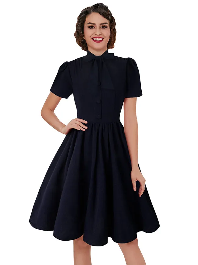1950s Vintage Business Casual Office Work A-Line Dress