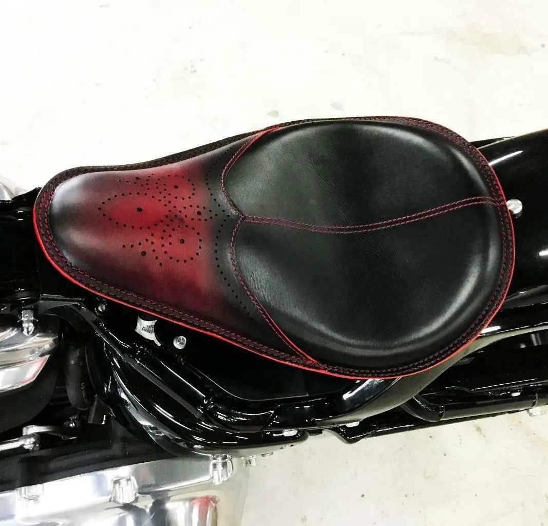 2018-2025 Harley Softail Spring Seat Conversion Mounting Kit Ant Red Wingtip