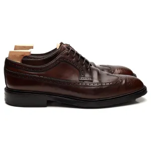 '532' Burgundy Cordovan Leather Derby Brogue UK 9