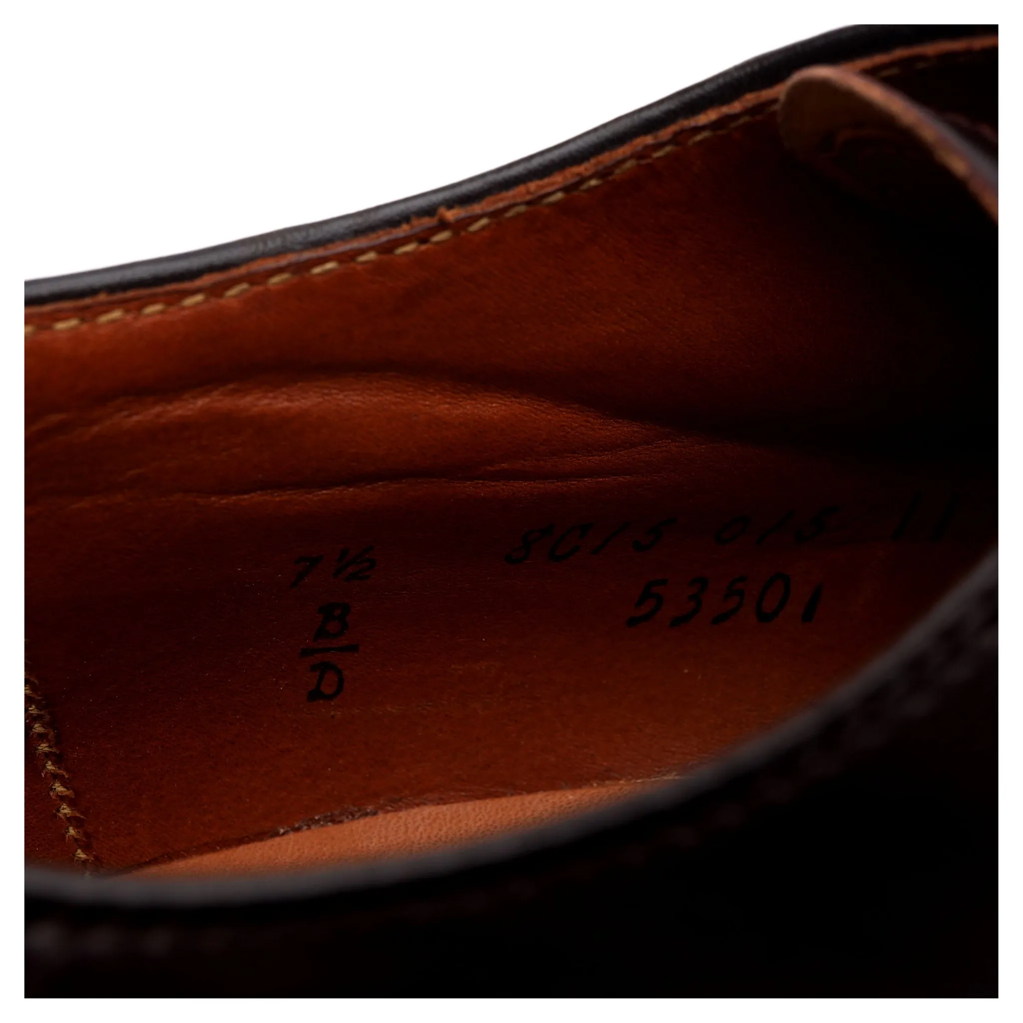 '53501' Burgundy Cordovan Leather Derby UK 7 US 7.5 D