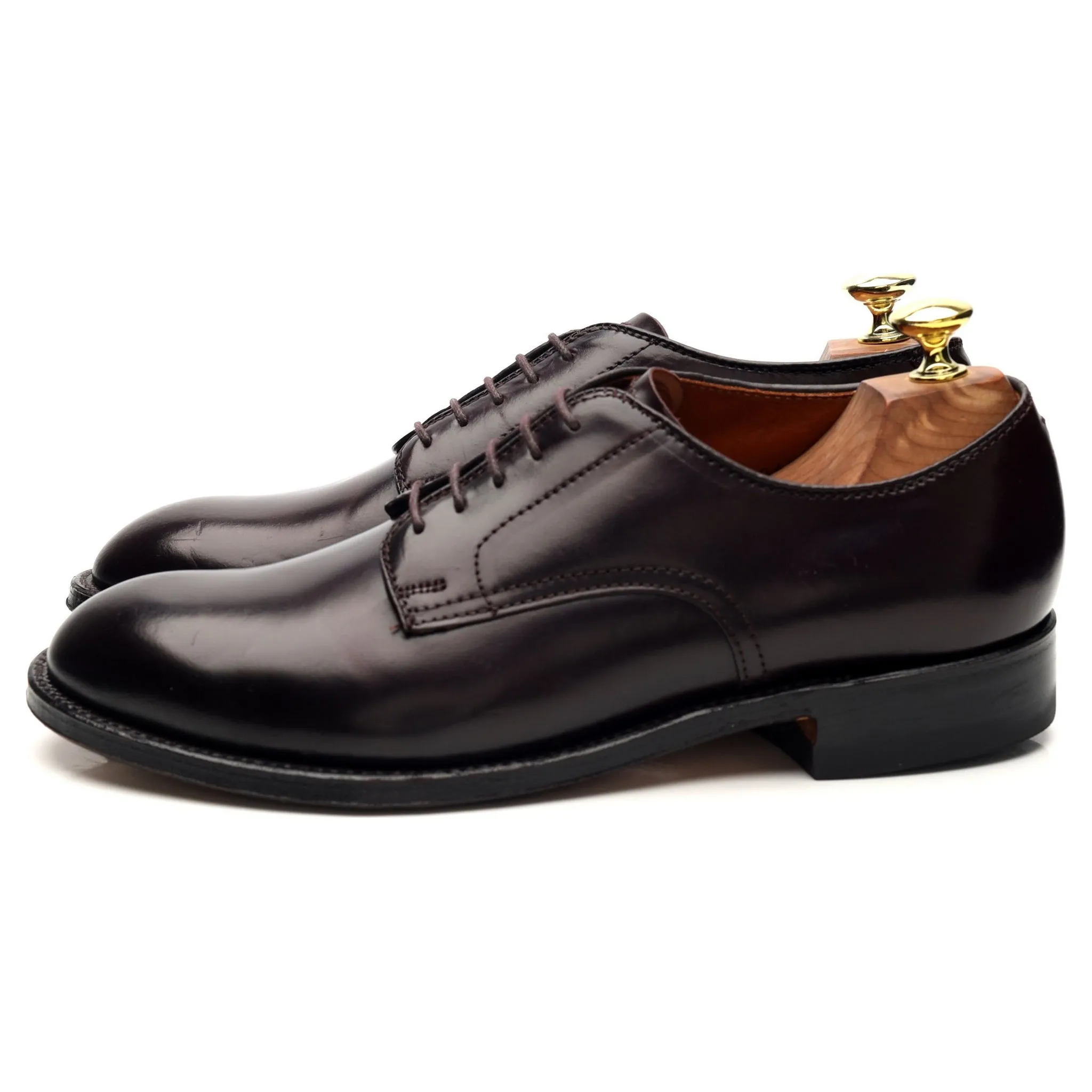 '53501' Burgundy Cordovan Leather Derby UK 7 US 7.5 D