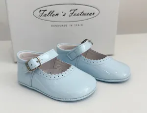 712 Baby Blue Bow Soft Baby Shoe