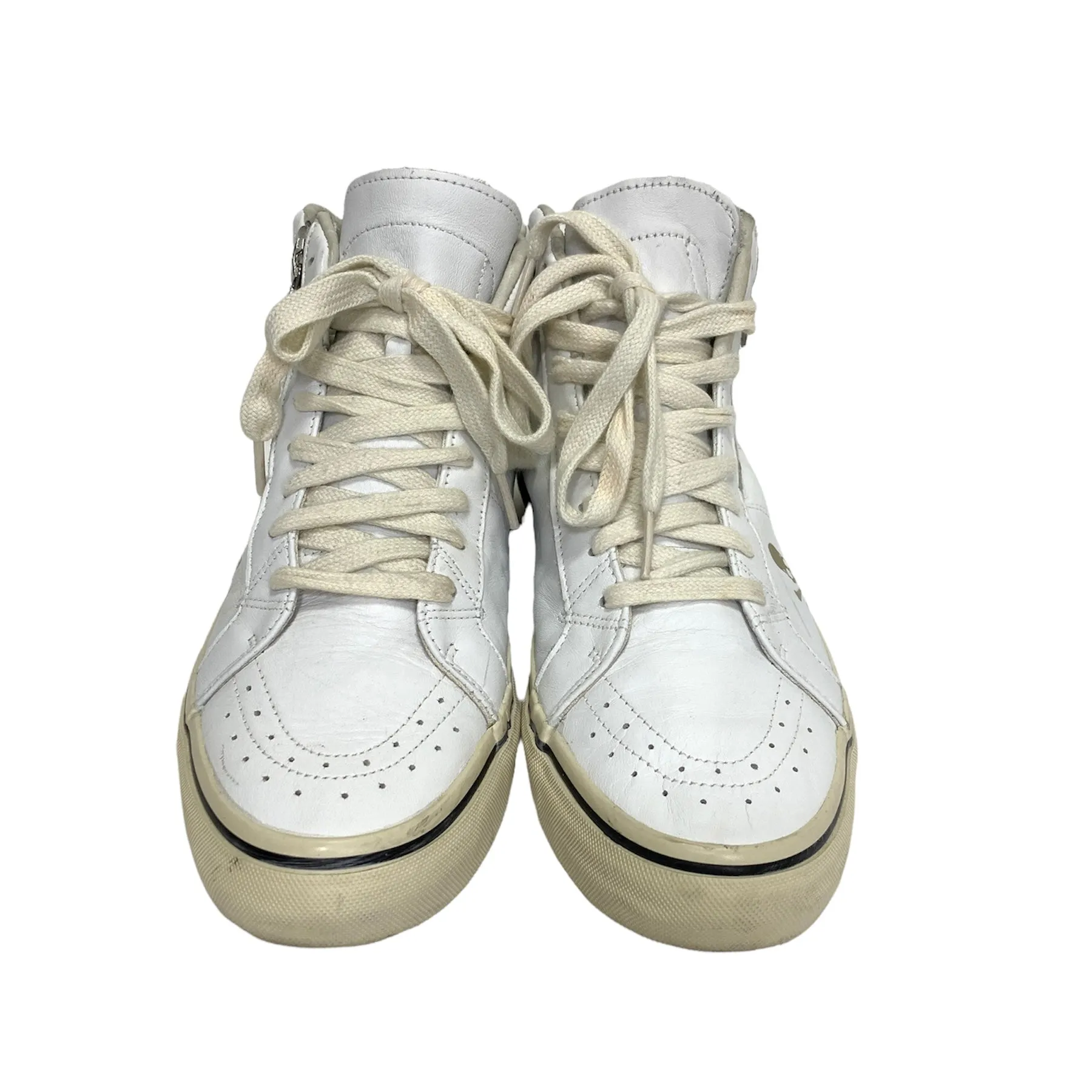 [9.5] Visvim x Mastermind Japan Logan Mid Leather White