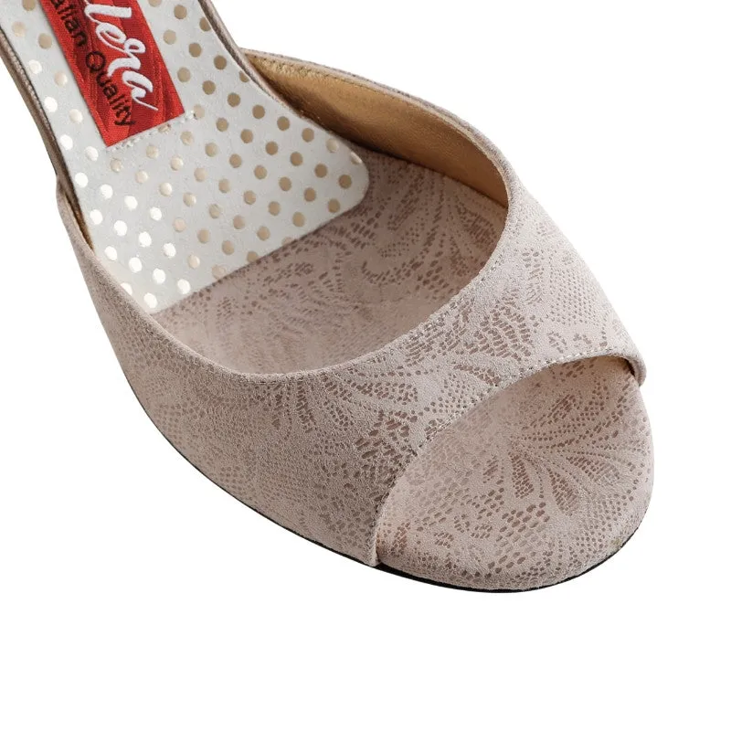 A8 Siena B / Embossed Ecru Flowers