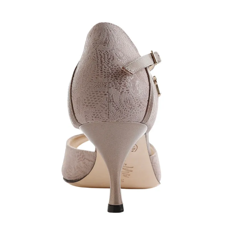 A8 Siena B / Embossed Ecru Flowers