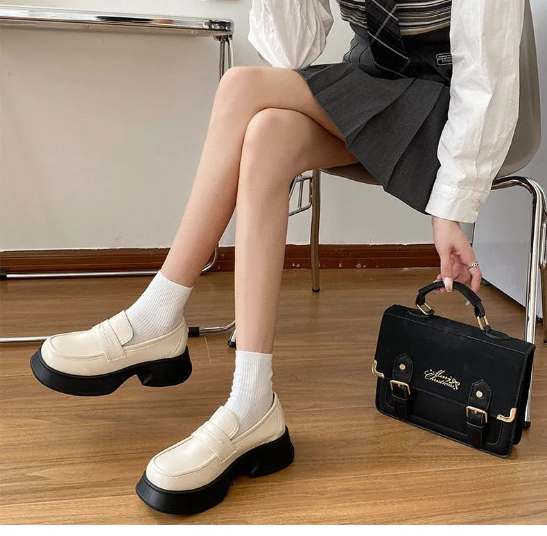 Advbridge Loafers Women Mary Jane Shoes Girls Japanese School Jk Uniform Lolita Shoes College Gothic High Quality Loafers For Women New