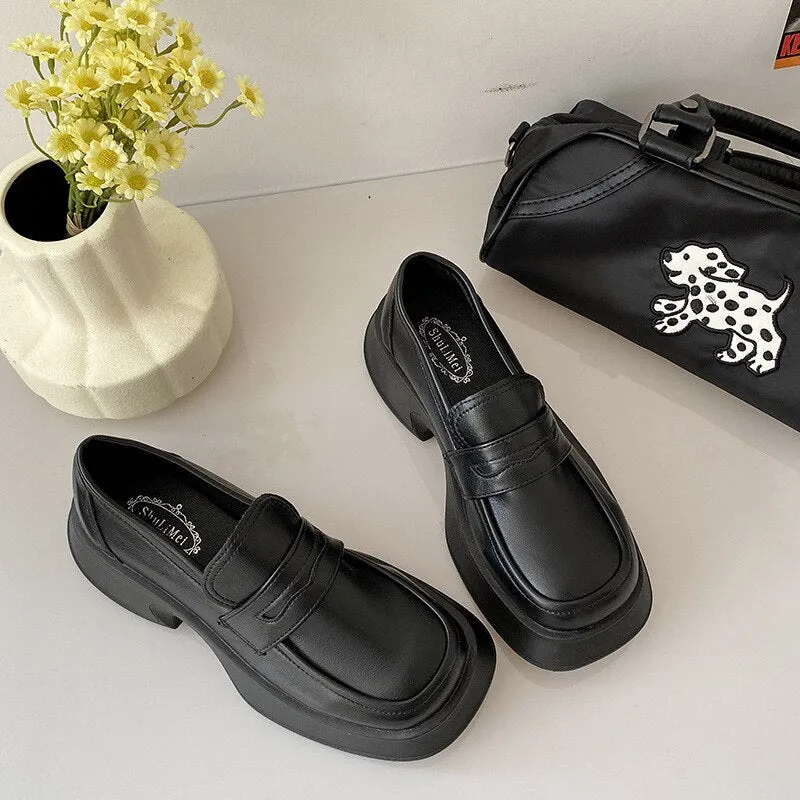 Advbridge Loafers Women Mary Jane Shoes Girls Japanese School Jk Uniform Lolita Shoes College Gothic High Quality Loafers For Women New