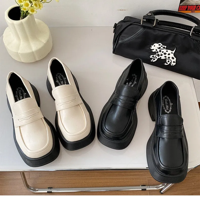 Advbridge Loafers Women Mary Jane Shoes Girls Japanese School Jk Uniform Lolita Shoes College Gothic High Quality Loafers For Women New