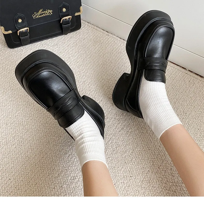 Advbridge Loafers Women Mary Jane Shoes Girls Japanese School Jk Uniform Lolita Shoes College Gothic High Quality Loafers For Women New