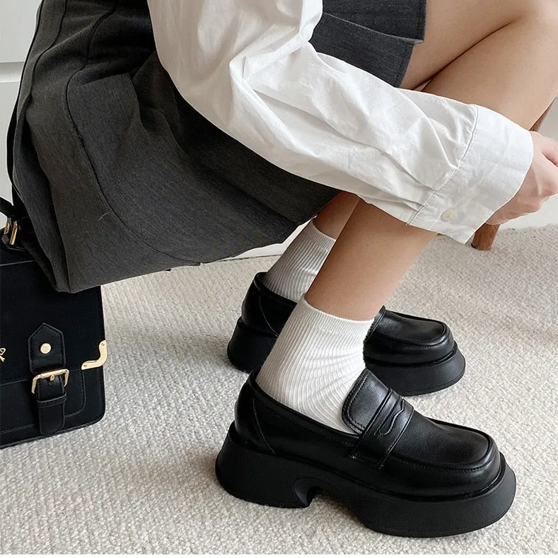 Advbridge Loafers Women Mary Jane Shoes Girls Japanese School Jk Uniform Lolita Shoes College Gothic High Quality Loafers For Women New