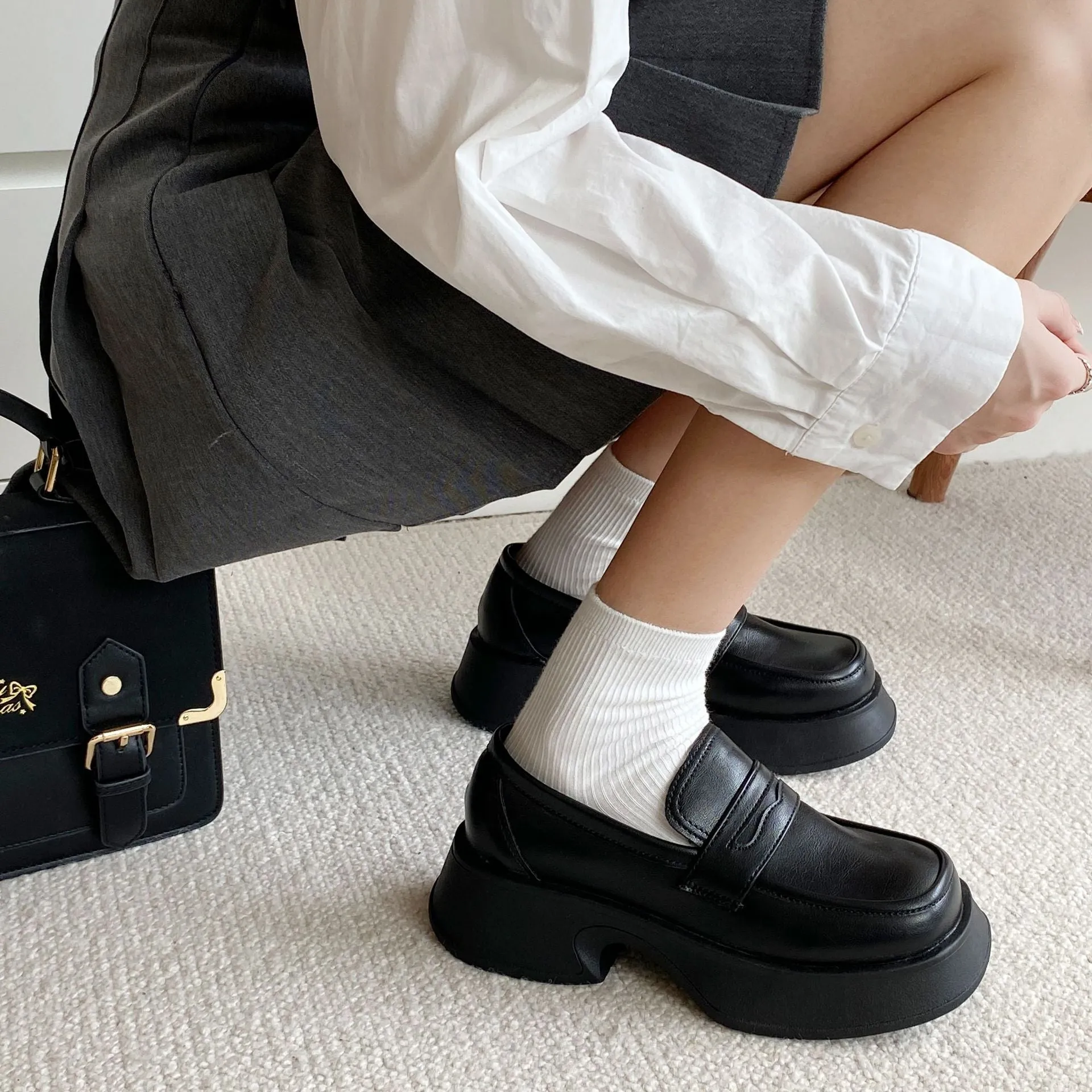 Advbridge Loafers Women Mary Jane Shoes Girls Japanese School Jk Uniform Lolita Shoes College Gothic High Quality Loafers For Women New