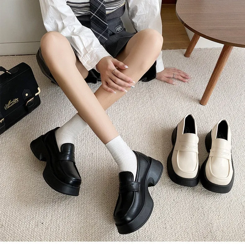Advbridge Loafers Women Mary Jane Shoes Girls Japanese School Jk Uniform Lolita Shoes College Gothic High Quality Loafers For Women New