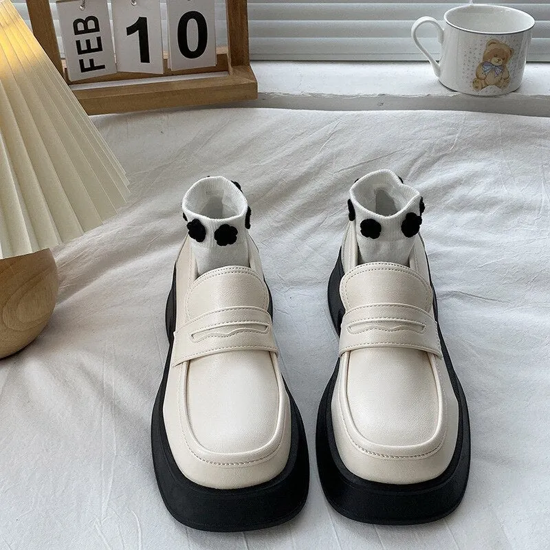 Advbridge Loafers Women Mary Jane Shoes Girls Japanese School Jk Uniform Lolita Shoes College Gothic High Quality Loafers For Women New
