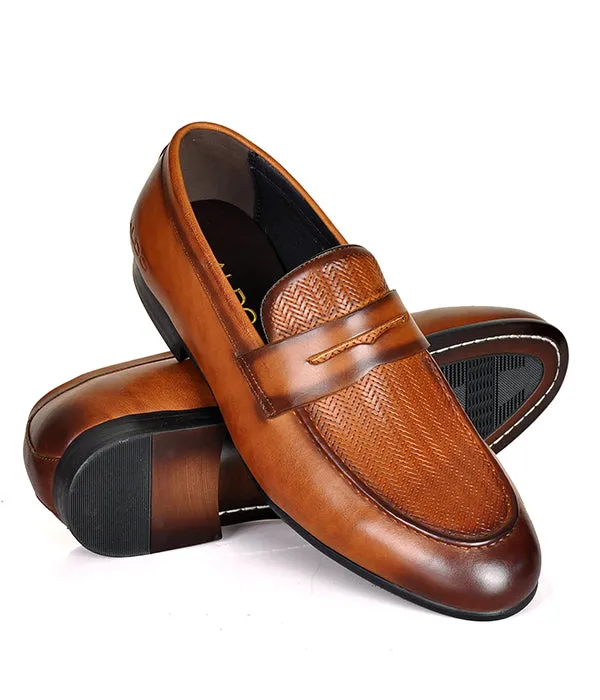 Aldo Brown Leather Men's Penny Loafers