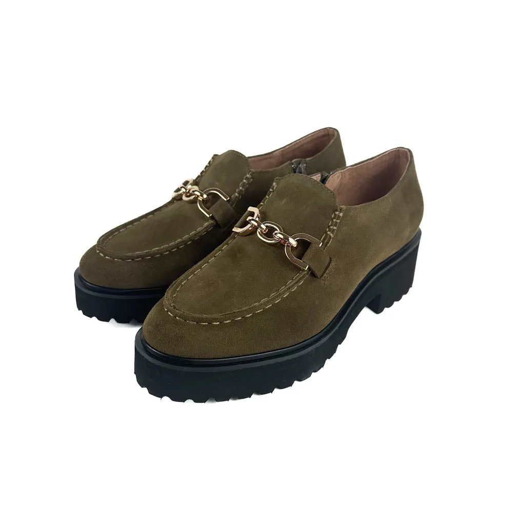 All Black - Link Loafer (Brown/Green)