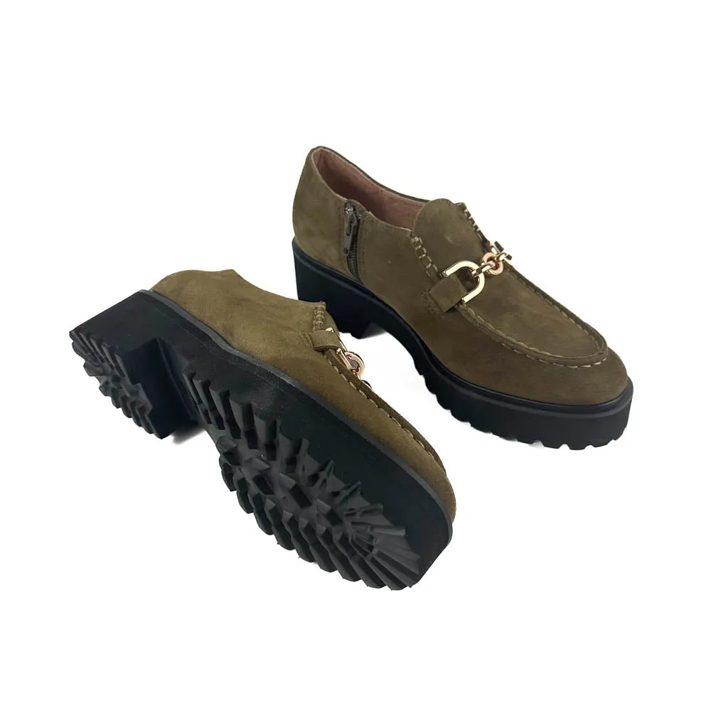 All Black - Link Loafer (Brown/Green)