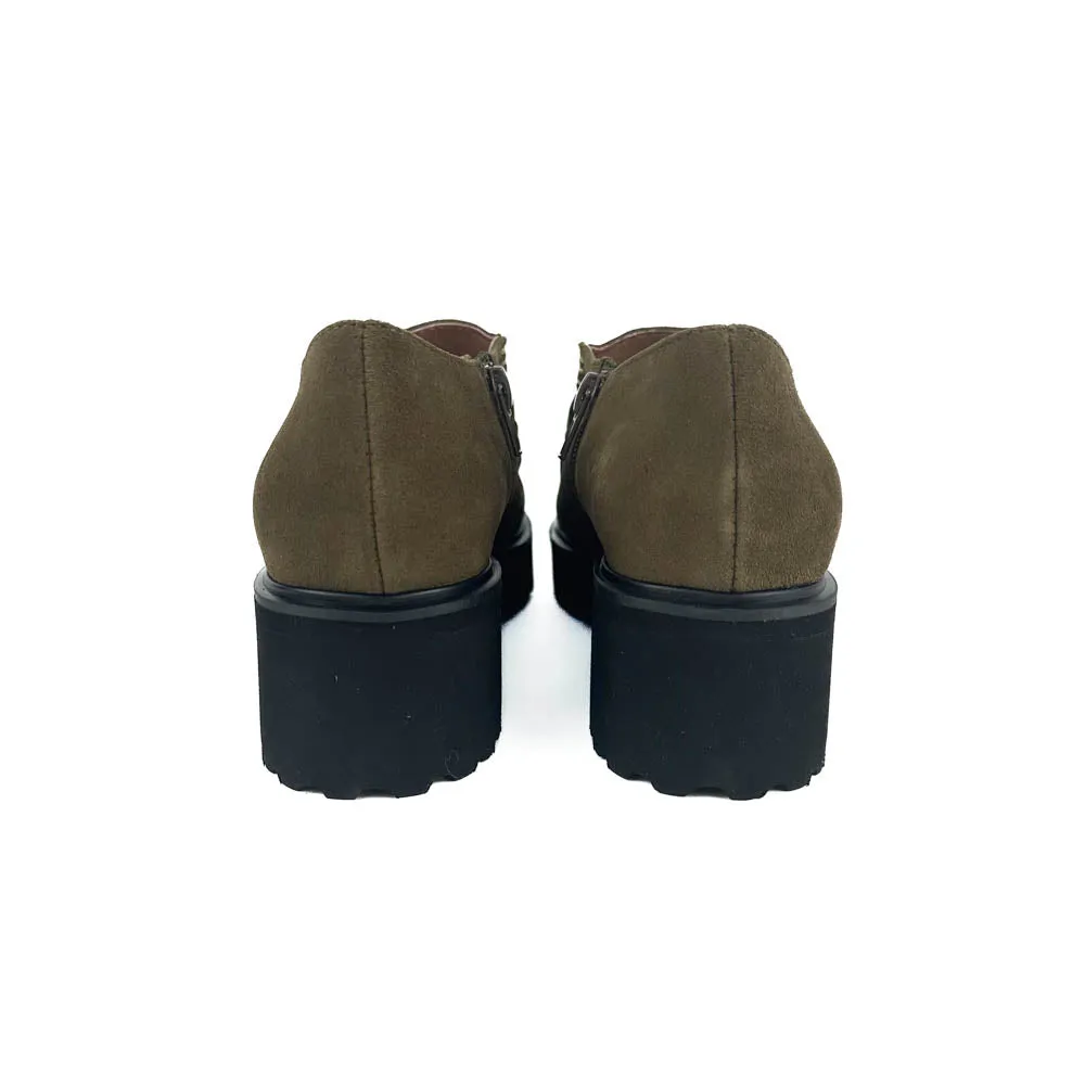 All Black - Link Loafer (Brown/Green)