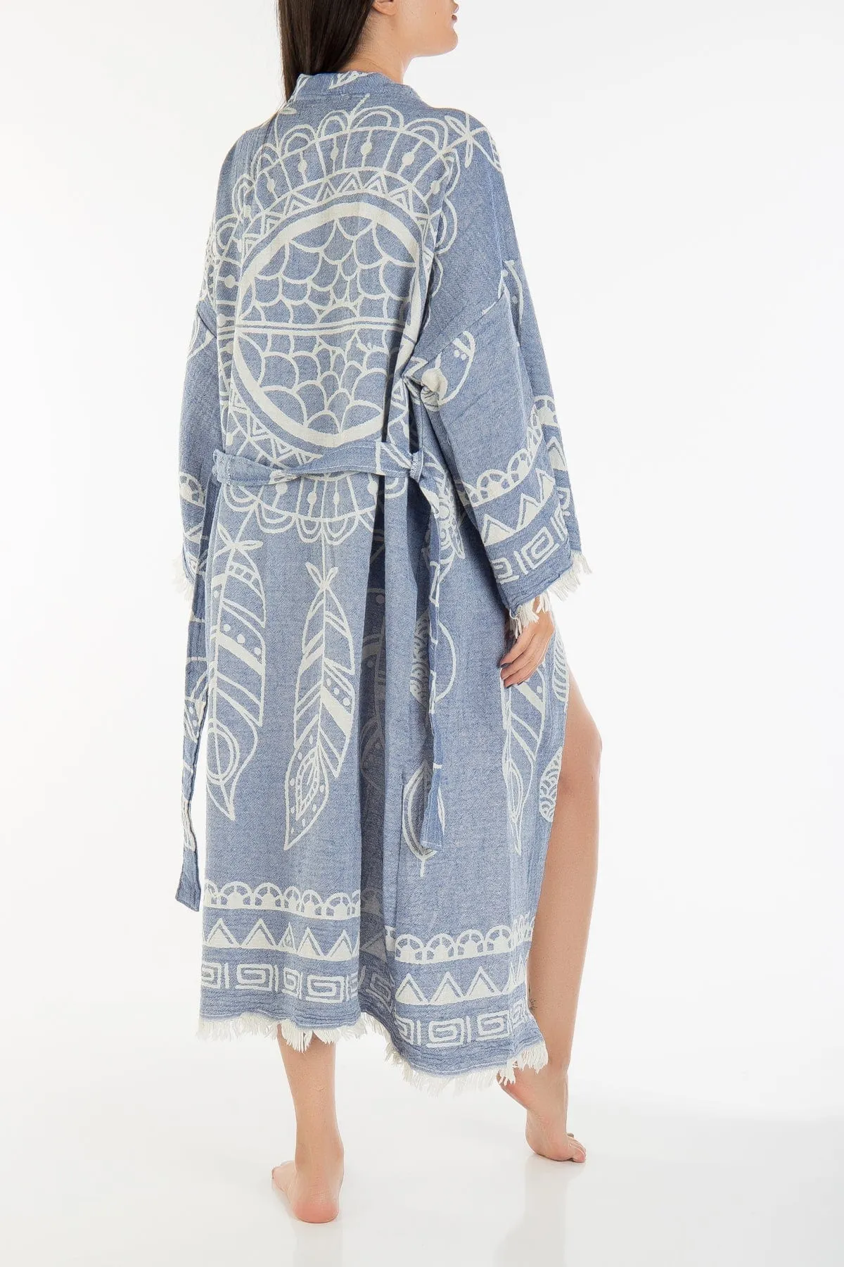 Aria Handmade Cotton Kimono |  Blue Dreamcatcher