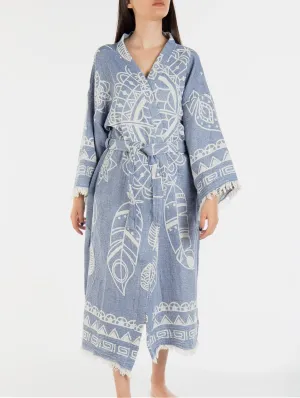 Aria Handmade Cotton Kimono |  Blue Dreamcatcher