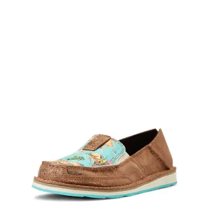 Ariat Cruiser Copper Metallic Bucking Turquoise Shoes