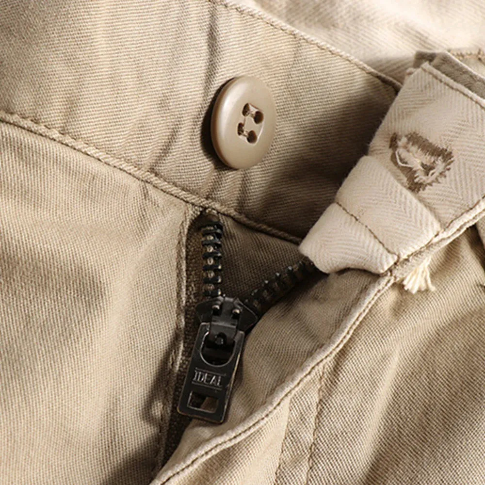 Autumn Light Washed Business Pants: Original Slim Straight Men's Casual Trousers