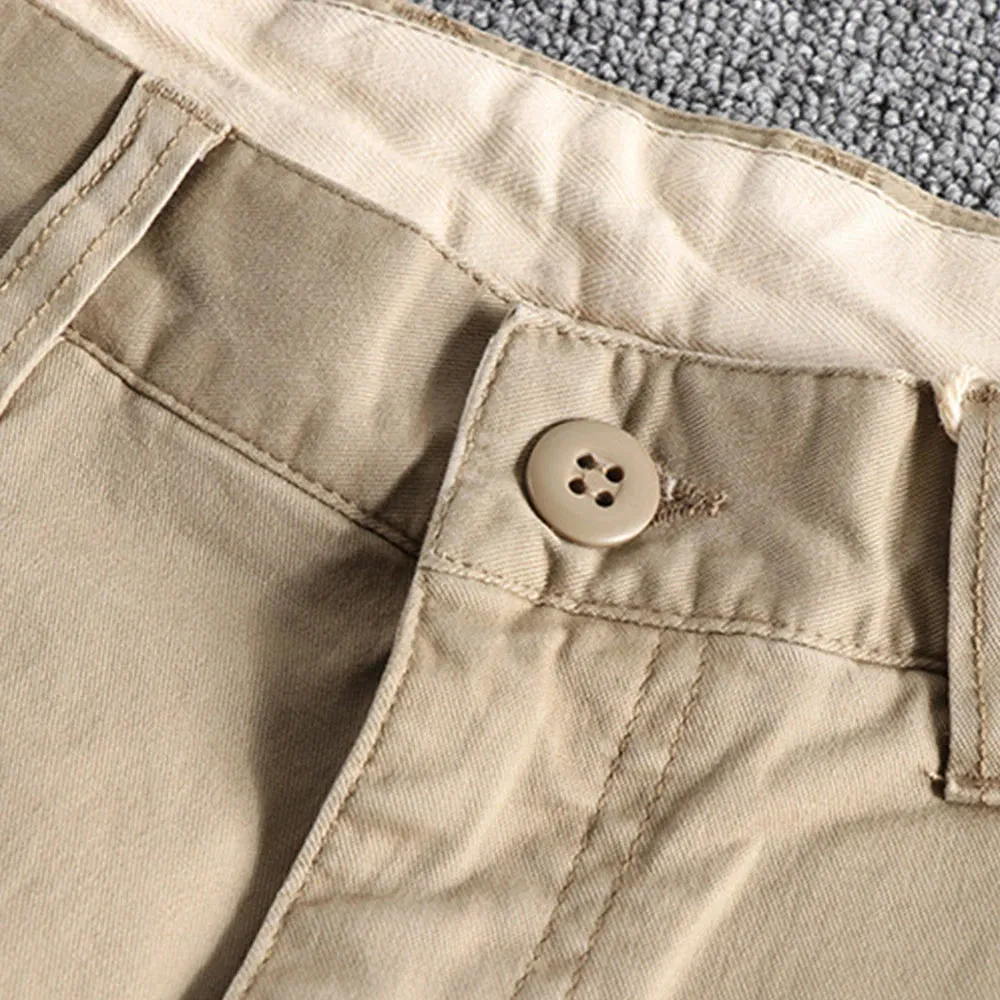 Autumn Light Washed Business Pants: Original Slim Straight Men's Casual Trousers