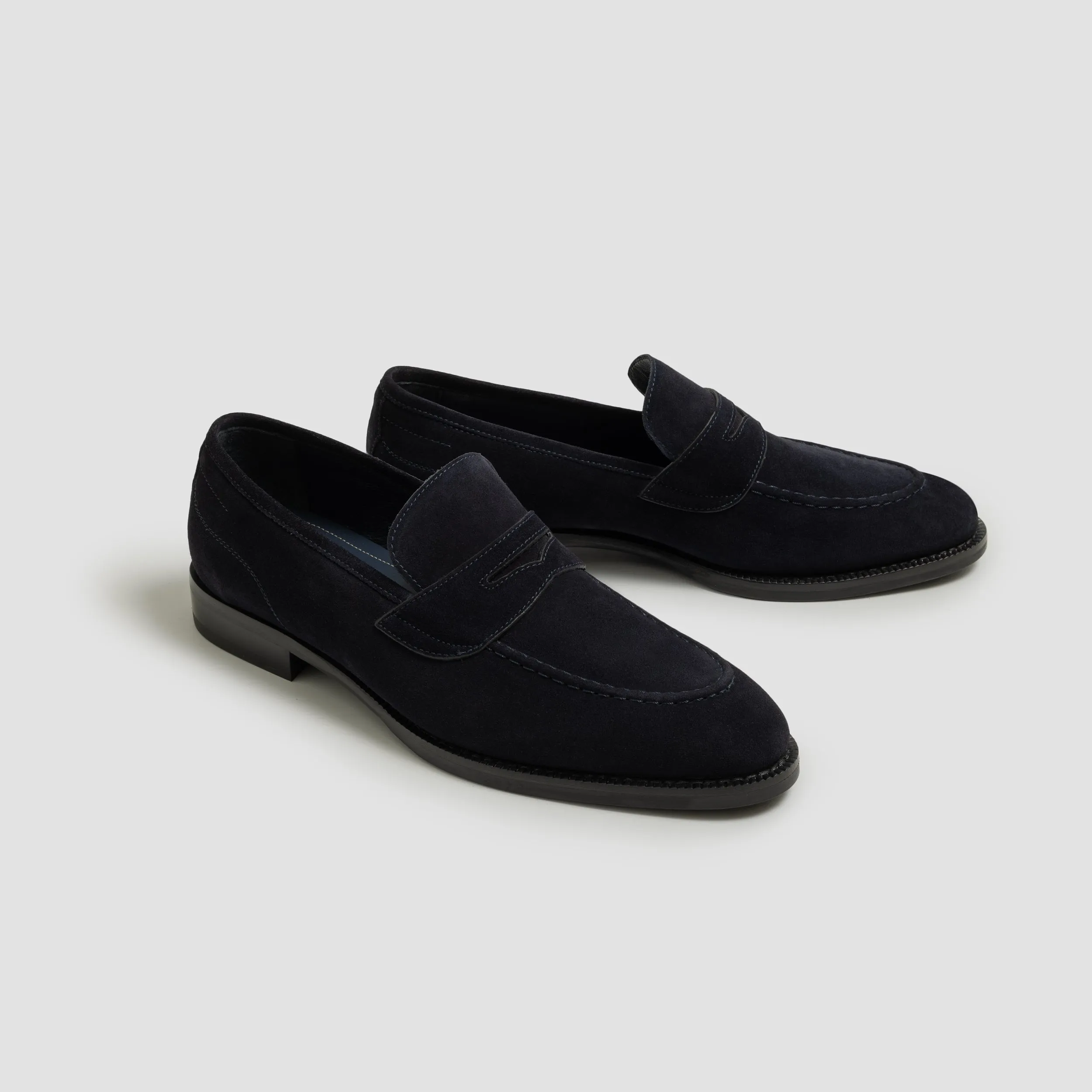 Aviano Navy Men's Suede Loafer