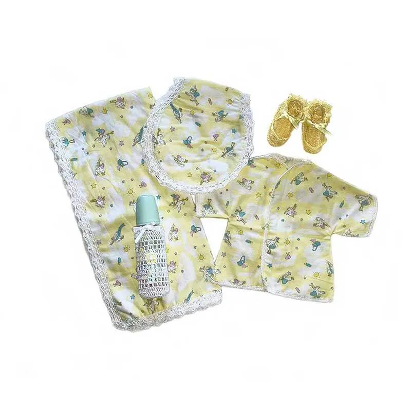 Baby Blanket Stork Girl Gift Set