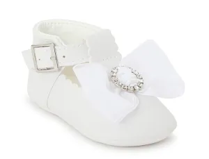 Baby Girls White Soft Sole Shoe