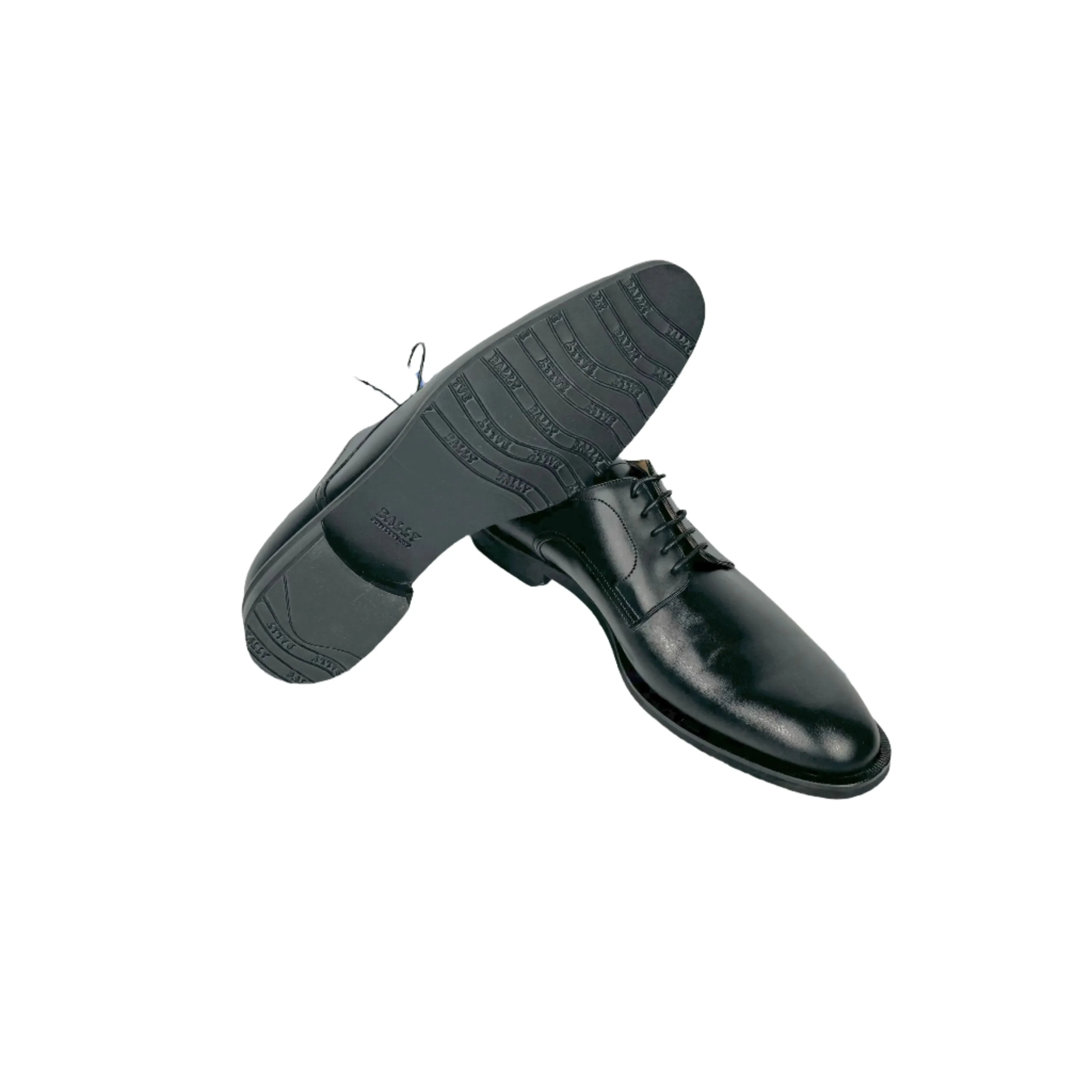 Bally Salfano Black Leather Derby