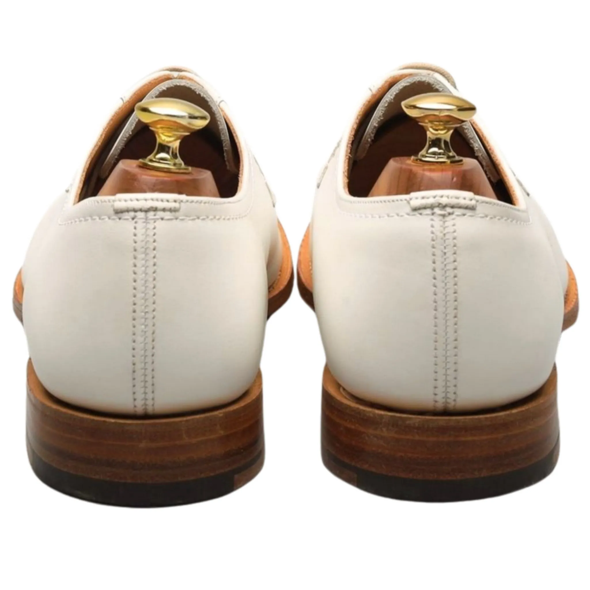 'Barkson' White Leather Derby UK 8.5 F
