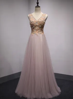 Beautiful Pink Charming Party Dresses, Pink Prom Dresses , Wedding Party Dresses